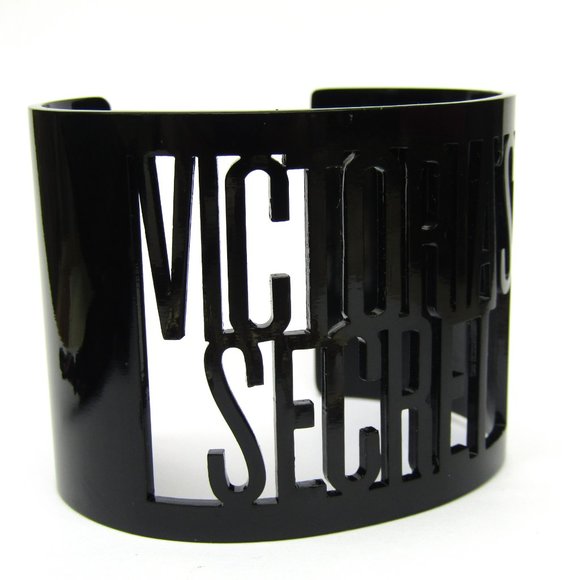Victoria's Secret Gold Toggle Bracelet and Black Cuff - Picture 6 of 6